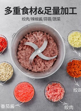 大型绞肉机商用20升大容量家庭用绞馅机肉丸打浆机10升碎菜打蒜机