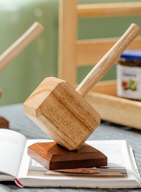 雷神之锤实木开瓶器创意高级感个性礼物啤酒起子客厅茶几装饰摆件
