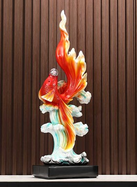 年年有余如鱼得水新中式高档大摆件玄关进门客厅入户旺宅招财装饰