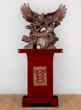 大型落地大鹏展翅老鹰摆件公司大展宏图鹰办公室大厅装饰开业礼品