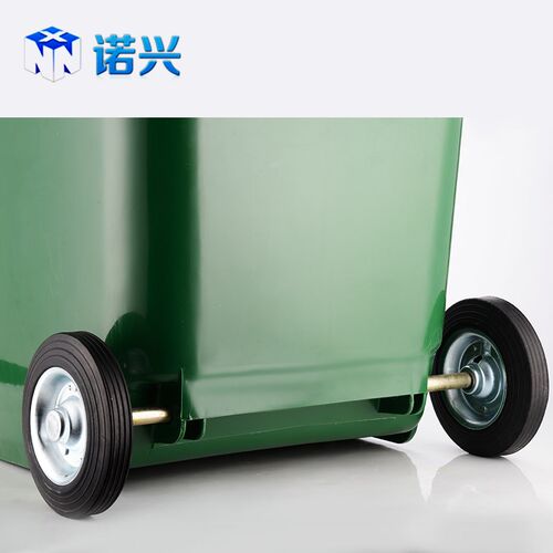 诺兴100/120/240L升塑料垃圾桶户外大轮子大垃圾桶轮轴轱辘20cm - 图3