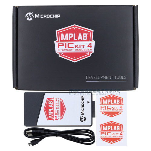 MPLAB PICkit 4 在线调试器/编程器 PG164140 PIC dsPIC AVR SAM - 图0