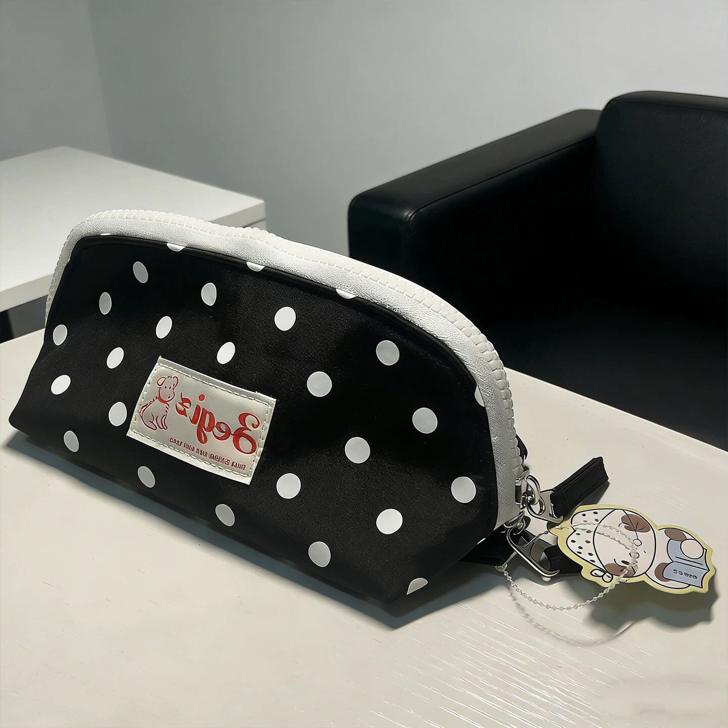 Ins storm point pencil bag new style gift for friends large capacity student school stationery storage and organization pencil bag
