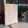 Solid wood hole board screen partition living room decoration company office mobile folding floor-standing entrance hall customization