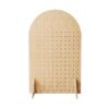 Solid wood hole board screen partition living room decoration company office mobile folding floor-standing entrance hall customization