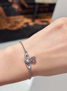 《现货秒发》土星满镶流星手链女轻奢小众设计感高级手串