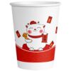 Disposable paper cups with custom printed logo, thickened and hardened, wedding household, commercial, office tea cups, whole box