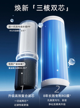 沁园双子芯系列厨下净水器