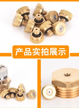 3/16低压雾化喷嘴4分PPR管喷头工地喷淋围挡除尘降温加湿喷雾头