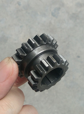 汽油链条微耕机配件900型传动箱行走箱主轴双联齿不带倒档500齿轮
