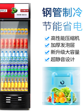 冷藏展示柜饮料柜商用水果保鲜柜立式单双三开门啤酒冰柜冰箱超市