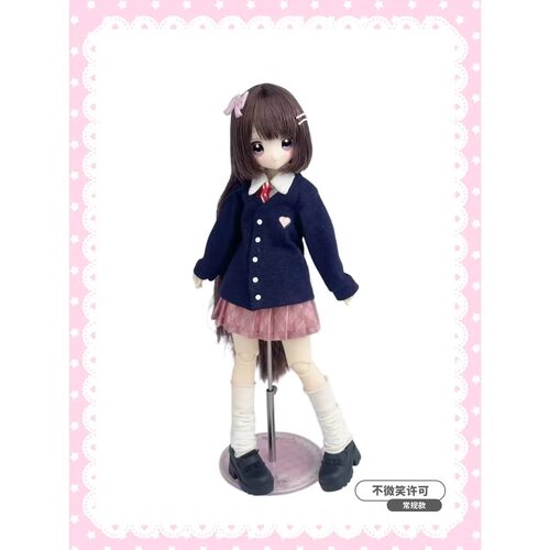 【X11正版】电波少女别动我的齐刘海BJD盲盒特六可动人偶潮玩周边 - 图3