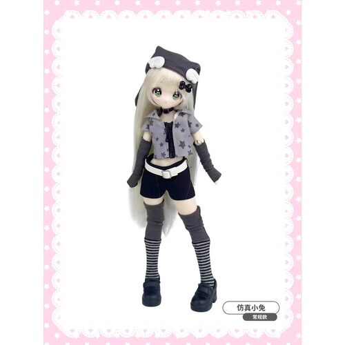 【X11正版】电波少女别动我的齐刘海BJD盲盒特六可动人偶潮玩周边 - 图2