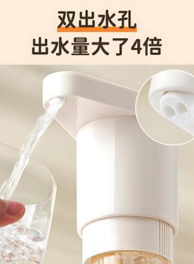桶装水电动抽水器双水泵锂电饮水