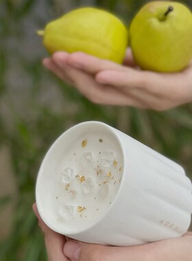 禾日气分香槟梨子晚安香薰蜡烛安神助眠卧室用新春乔迁伴手礼物