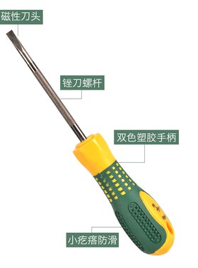 绝缘双色防滑手柄十字一字螺丝刀起子改锥