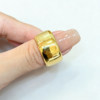 Shiny Tire Gold Ring 999 Pure Gold Large Ring