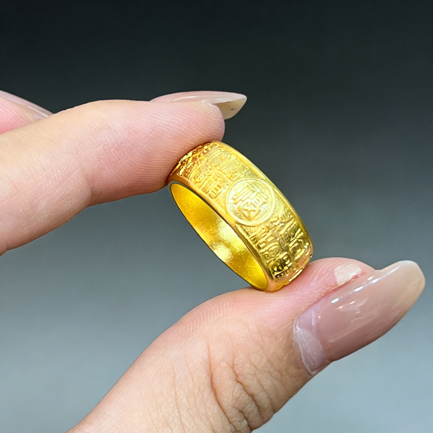 Ancient gold ring classic Pfaff pure gold 999