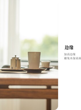 觀如堂.手工紫铜包银大中小号杯垫壶承.景德镇功夫茶具零配