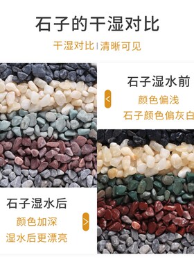 洗米石水磨石水洗石砾石小石子透水路胶粘石庭院骨料水刷石石米粒
