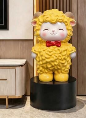 20柜26新款创意乔可爱落羊家居客厅玄关电视旁ZNP装饰品地摆件迁