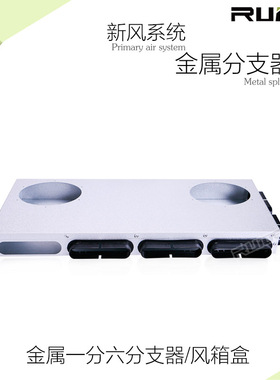 地送风金属一分六分支器/风箱盒新风系统管道风机通风换气地埋式