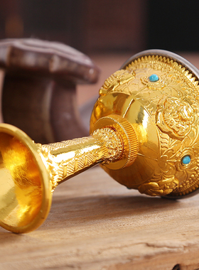 博福八吉祥护法杯酒用品下供奉摆件糖内胆供杯不锈钢供水家用上供