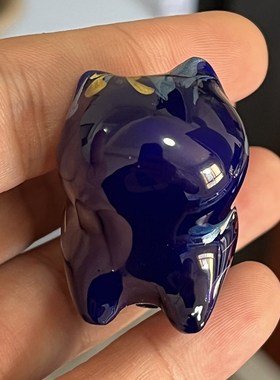 小号手绘猫咪摆件(5厘米)