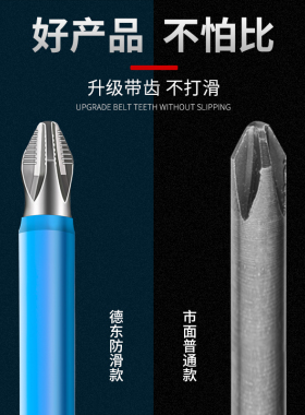 防滑十字批头强磁高硬度电动螺丝刀刀头手电钻超硬工业级电套装