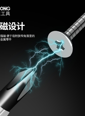螺丝刀 十字一字 穿心可敲击梅花大改锥平口起子特大加粗大号通心