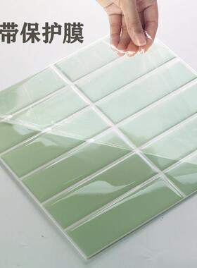 彷水瓷纸砖墙贴自粘壁加厚浴室贴妆纸厨房防油化室护墙板防HLAP-1
