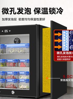 方厨幼喜儿园学校品留样食柜专用带锁位食堂小型冰箱冷单藏BEW-04