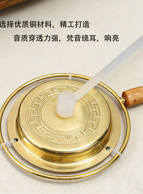 纯铜长柄铛子法器佛具用品