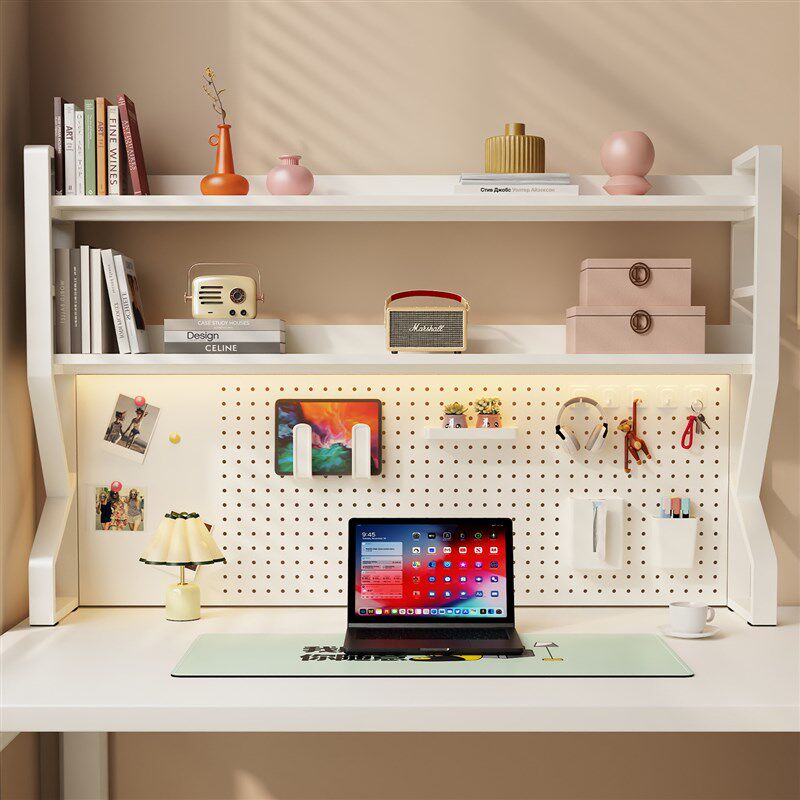 Bookshelf desktop storage rack hole board student home study desk storage shelf table simple office files