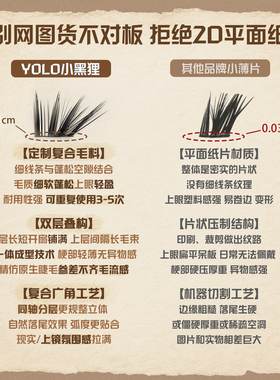 摇一夏小黑狸假睫毛旅行装