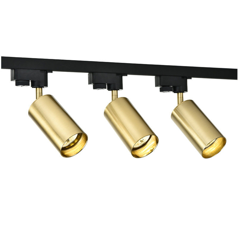 Multi-head spotlights Nordic light luxury gold super bright background wall home commercial ceiling LED surface mounted downlight track light
