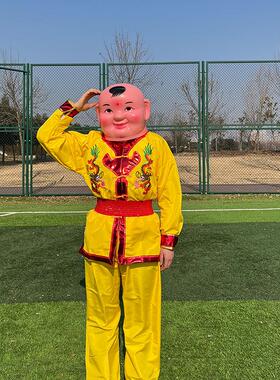 戏剧社火秧歌舞蹈服装舞狮舞龙道具大头娃娃头套娃娃头大头人面具