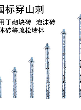 多孔砖空心砖砌块砖蜂窝砖泡沫砖轻体砖气泡砖膨胀螺丝穿山刺胀栓
