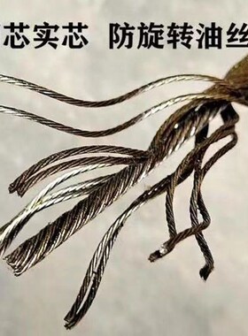 镀锌防旋转细钢丝绳软钢芯提升机吊机微型电动葫芦起重6mm8mm12mm