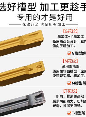 数控切槽切断刀片车床端面割刀粒mgmn300钢件不锈钢通用槽刀刀片