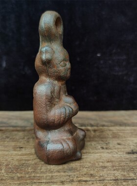 铸铁材质人物兔子麒麟南瓜瑞兽宝瓶秤砣铁权复古怀旧工艺实用收藏