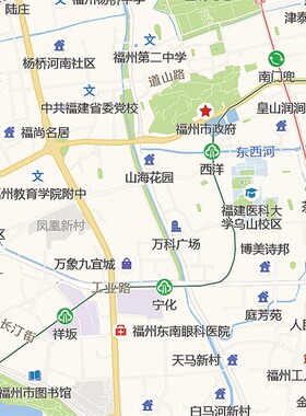 2021新款福州市城区地图办公室挂图高清防水墙壁装饰实物推荐定制