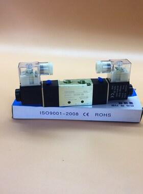 NHZQ三位五通电磁阀4V230C-08AC220V/130-06/330P-10/430E-15