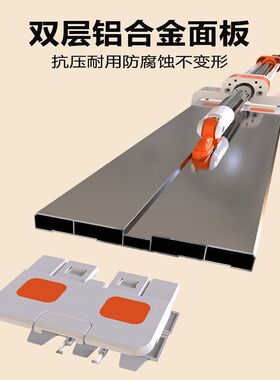 德国进口铝合金免手洗平板拖把家用懒人神器木地板干湿两用一拖净