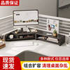 Corner display screen elevated stand with hole board work station screen stand G stand office desktop desktop triangle storage