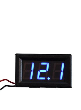 两线DC5V-120V直流数显电压表数字电压表头 电动车表头防反接0.56