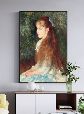 法式天使美女防水油画墙画走廊背景墙客厅装饰画无框自粘印刷画芯