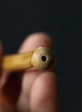 精品纯手工精磨天然老竹枝小烟嘴竹制烟具过滤咬嘴竹制烟具长烟杆