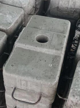 吊篮配重25kg水泥压重块 高标混泥土块 提升降机电梯  桁架水泥块