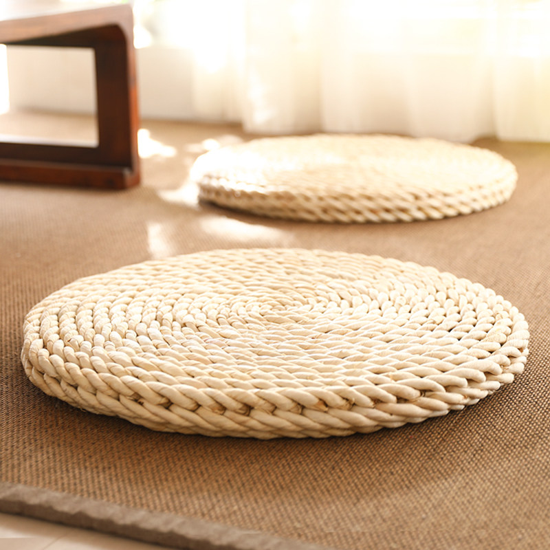 Pastoral corn husk futon cushion tatami bay window floor mat meditation yoga meditation straw mat chair cushion